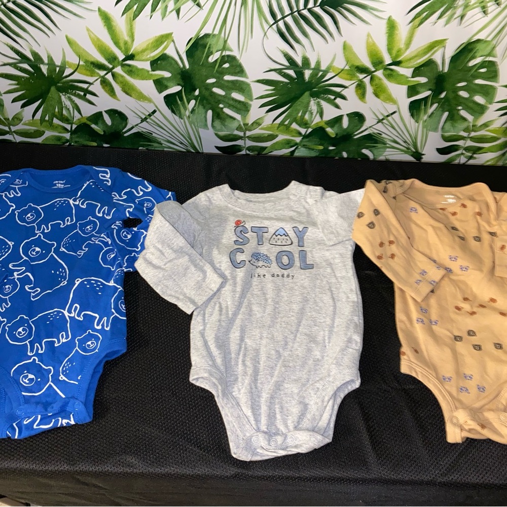 18 month winter long sleeve one piece bundle of 3 like new